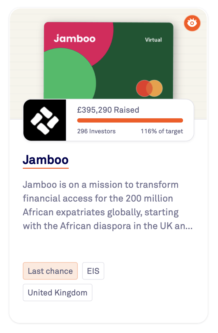 Jamboo FinTech - Crowdcube & £1.5m VC Investment